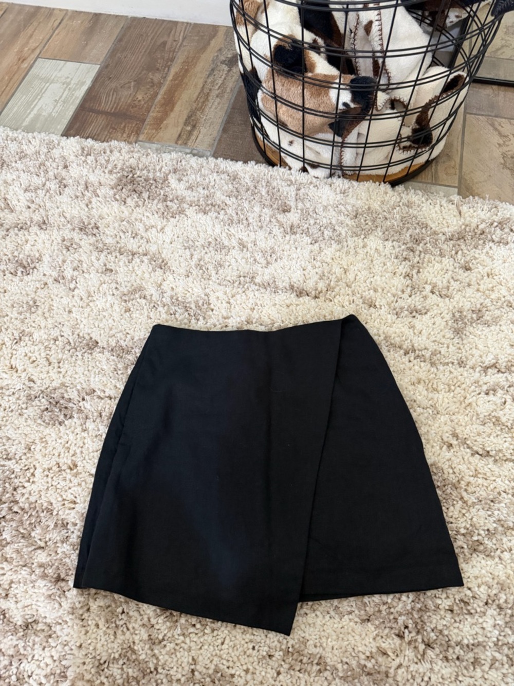 Abercrombie & Fitch Black Asymmetric Mini Skirt